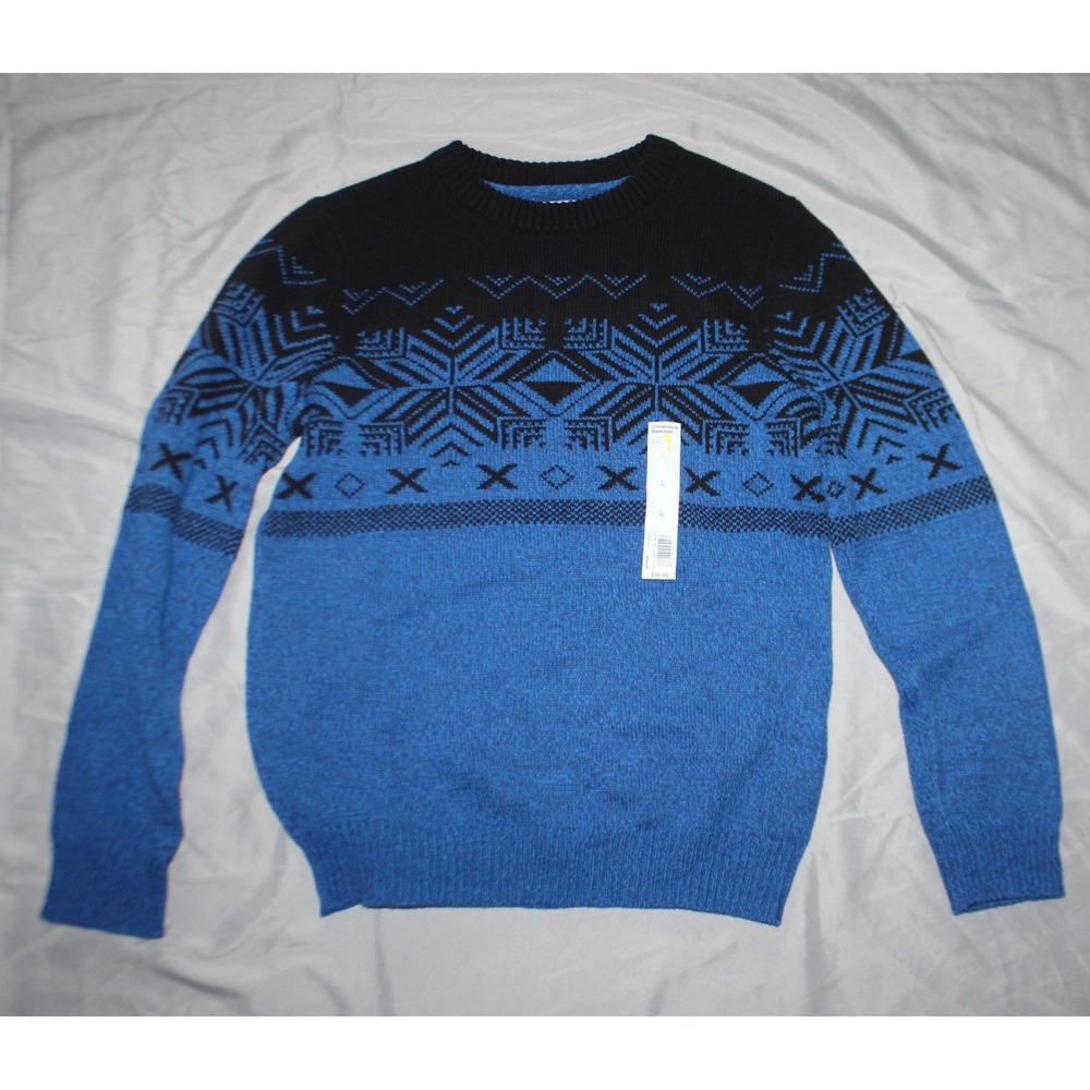 Boys Sonoma gaming Christmas sweater black and gray size L 14/16
